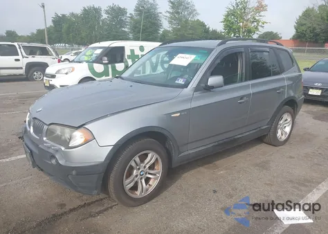 2005 BMW X3 3.0I z USA, uszkodzony, nr VIN WBXPA93465WD21341